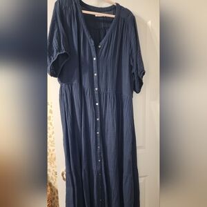 Sonoma Navy Blue Maxi Dress